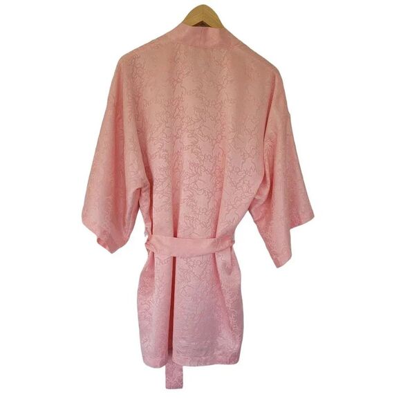Victorias Secret Vintage Satin Robe Womans One Size Peach - Picture 5 of 10